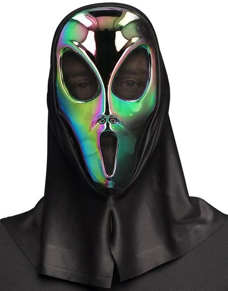 Gapende Alien Maske med Hette