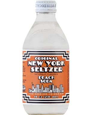 Original New York Seltzer Peach Soda - Läsk med Persikosmak 296 ml (USA)