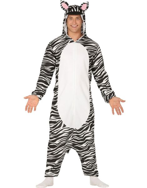 Zebra Kigurumi Unisex Dräkt