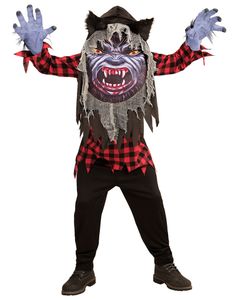 Varulvsdräkt till Barn med Stor Mask