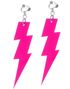 80s Øreringer med Lyn - Neon Rosa