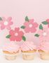 8 stk Forskjellige Blomster Kaketoppere 13-14,5 cm