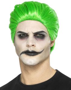 Grön The Joker Inspirerad Peruk