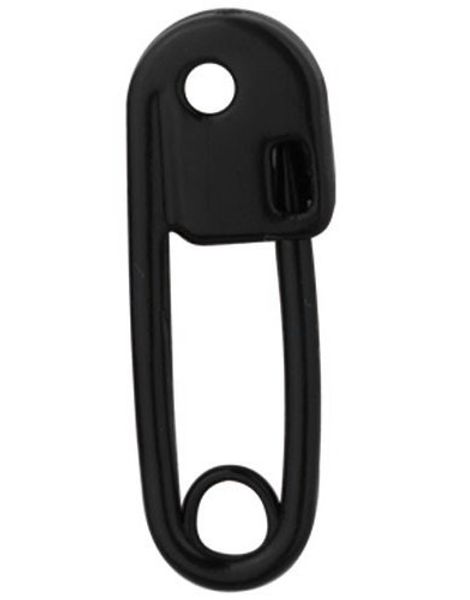 Säkerhetsnål 1.6 mm - Svart Öronpiercing