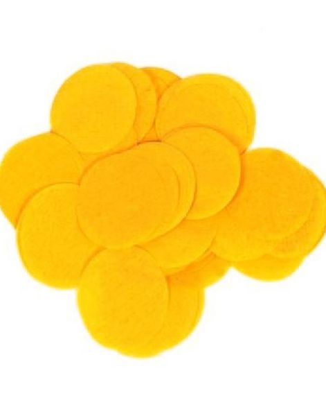 Runde Gule Konfetti i Papir 14 gram