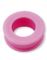 Rosa Piercing Tunnel i Silikon med Bred Kant