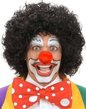 Clownperuk - Svart