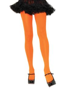 Enfärgad Orange Strumpbyxa