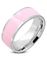 Barbie Girl – Silverfärgad Stålring med Rosa Band