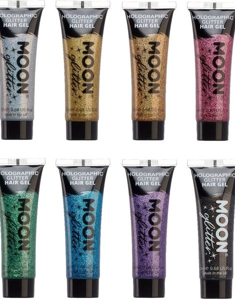 VÄLJ BLAND 8 FÄRGER - Holografisk Glitter Hårgele 20 ml