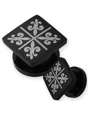 Diamond Friis - Svart PVD Piercing Plugg