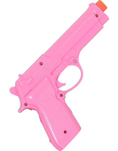 Rosa Pistol - kostymetilbehør (22 cm)