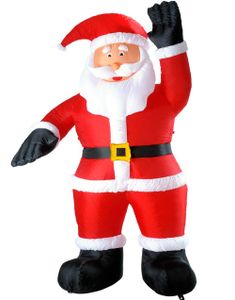 STOR Uppblåsbar Jultomte med Ljus 244 cm