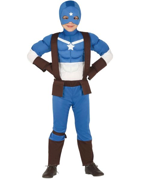 Captain America Inspirerad Dräkt för Barn