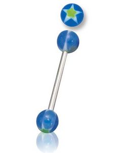 Blue with Star - Tungpiercing