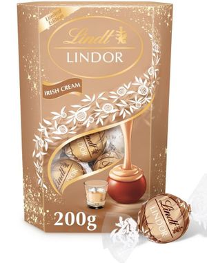 Lindt Lindor Irish Cream - Tryffelchoklad med Irish Cream Fyllning 200 Gram
