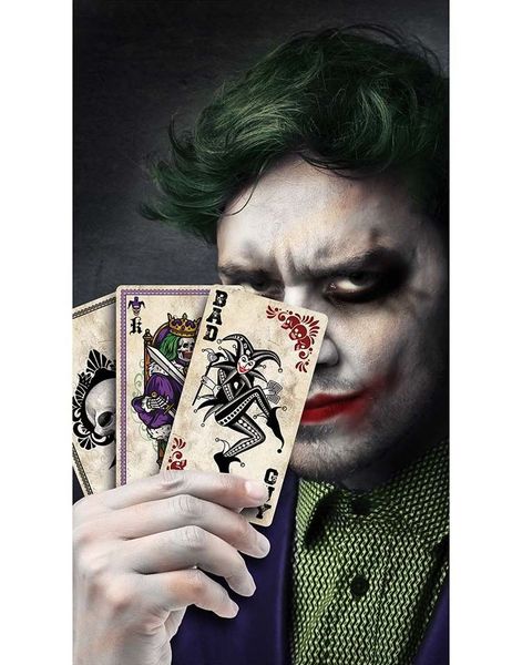 Joker Inspirerte Spillkort Kostymetilbehør