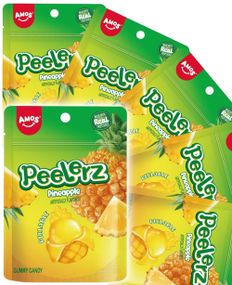 1792540800_524 st Peelerz Gummy Pinapple - Skrellbart Gelegodteri med Ananassmak - Hel Låda 1,56 kg