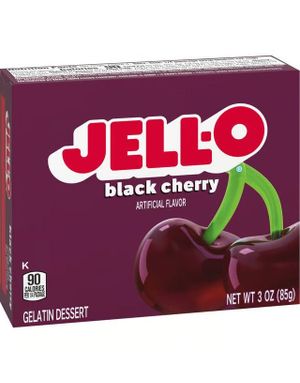 Jell-O Black Cherry Gelatin Dessert - 85 g (USA Import)