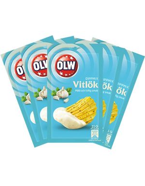 16 stk OLW Hvitløk Dipmix - Hel Eske 336 gram