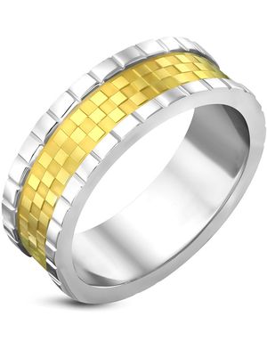 The Perfect Gentleman - Guld- och Silverfärgad Stålring