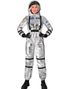 Sølvfarget Astronaut Damekostyme - Medium
