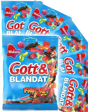 36 st Godt og Blandet Favoritmix - Blanding av Vingummi och Lakrits 5,04 kg