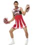 Cheerleader Kostyme i Rødt og Hvitt til Mann - Strl XL