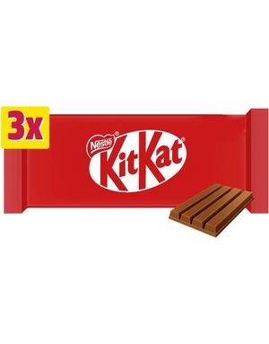 3-Pack KitKat 4 Fingers Sjokolade 124,5 gram