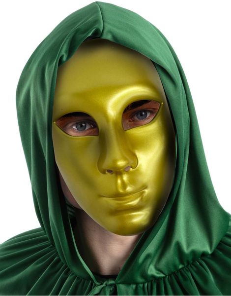 Gullfarget Ansiktsmaske / Helmaske