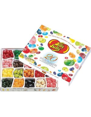 Jelly Belly Gaveeske med 20 Forskjellige Smaker 250 gram (USA Import)