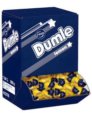 3 kg Dumle Lemon Godteriautomat med Sjokoladetrukket Karamellbiter - 394 stk