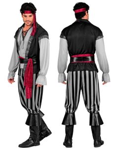 Klassisk Piratmaskeraddräkt med 6 Delar