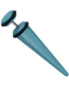 Fake Expander Metallic Turquoise - Fejkpiercing