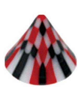 Ruter Black/Red - 3 mm Akrylkula till 1,2 mm stång