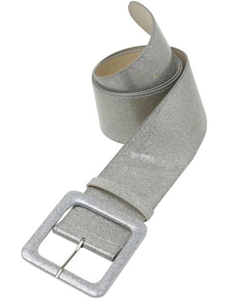 Glitterbälte – Silver