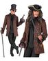 Pirat/Steampunk Frakk Kostyme til Herre - Medium