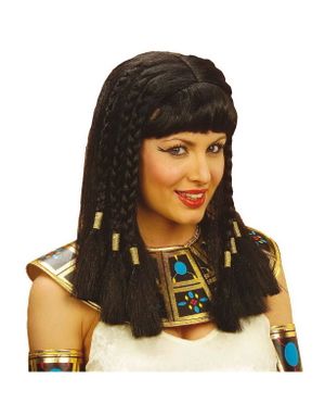 Kleopatra/Egyptisk Prinsessa Peruk - Svart