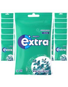30 stk Extra Tyggegummi med Eucalyptussmak - Selvlukkende Pose - Hel Eske 870 gram