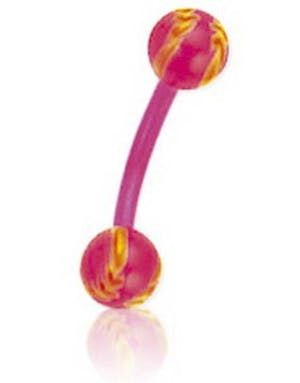 Right Way Pink - 1.2 x 8 mm Ögonbrynspiercing