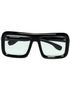 Tykke Retro Briller med Klart Glass