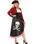 Piratkostyme til Dame med Hodeskalle Motiv - X-Large