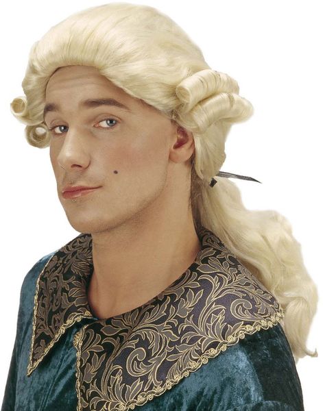 1700-Talets Gentleman - Blond Peruk