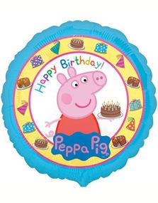 Happy Birthday Folieballong 43 cm - Greta Gris