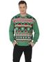Grön Jultröja med Tomtenissar och Andra Julmotiv till Herr