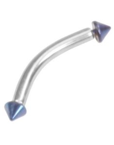 Micro Spike Colorized Dark Blue - 1.2 x 8 mm Ögonbrynspiercing