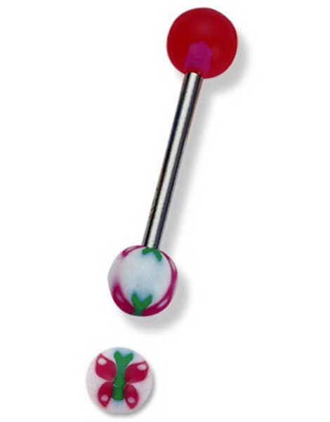 Pink Butterfly - Tungpiercing