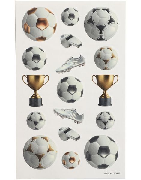 17 stk Assorterte Fotball Tatoveringer