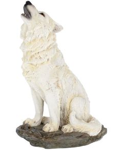 Storms Cry - Vit Varg Figur 20 cm