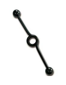 Circle Made Black - 1,6 x 40 mm Öronbarbell